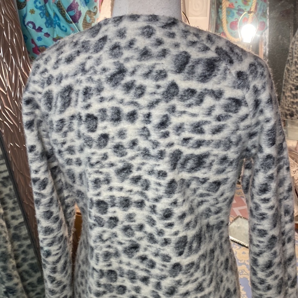 🌷CLEMENTS Ribeiro🌷Leopard Print Wool Coat - Picture 8 of 11